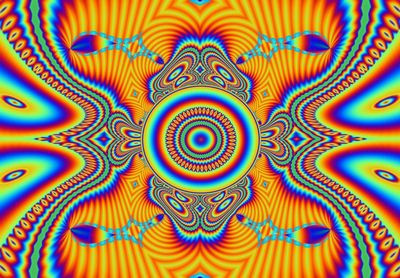 psychedelic  art stickers wall decal 10