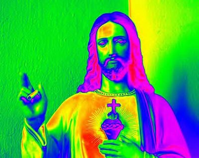 psychedelic faces wall decal car sticker 16