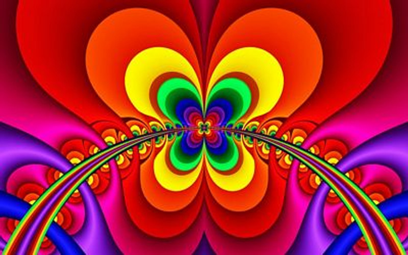 psychedelic patterns wall decal or window sticker11