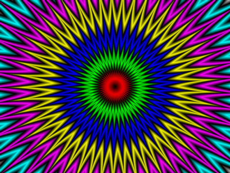 psychedelic patterns wall decal or window sticker15