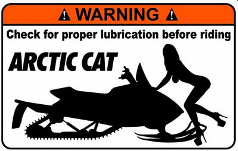 Artic Cat Funny Warning Sticker Set 7
