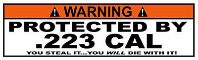 Protected By Funny Warning Sticker Set 11