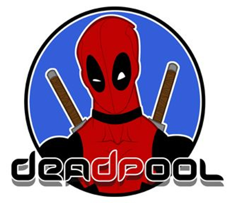 Deadpool Logo Circular Sticker Deadpool Logo Circular Sticker