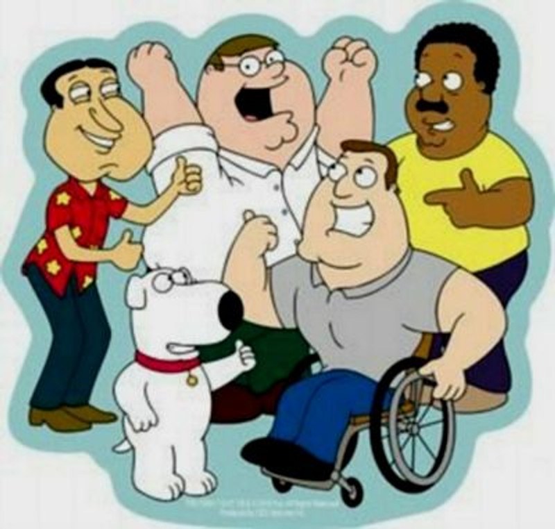 Family Guy Sticker Color
