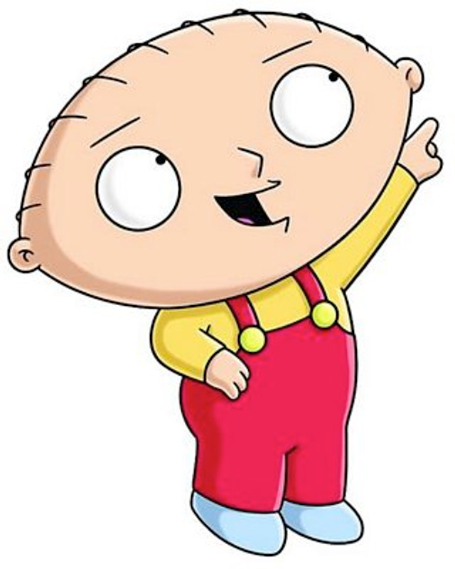 stewie point family guy decal