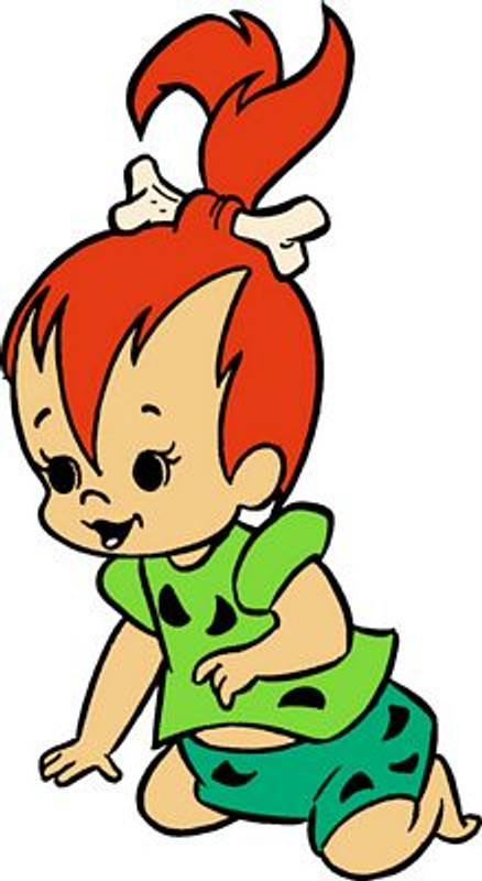 Pebbles Flintstone 6 Color Decal Sticker