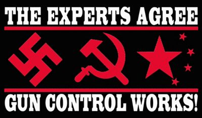 experts agree black gun control sticker