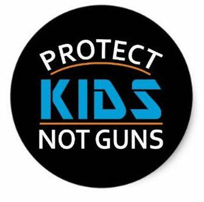 PROTECT KIDS NOT GUNS ROUND STICKER PROTECT KIDS NOT GUNS ROUND STICKER
