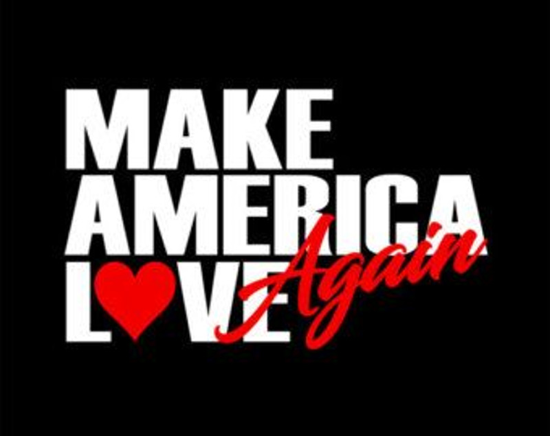 make America LOVE again sticker