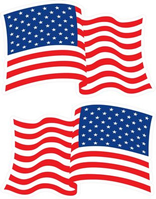 USA FLAG WAVE PAIR