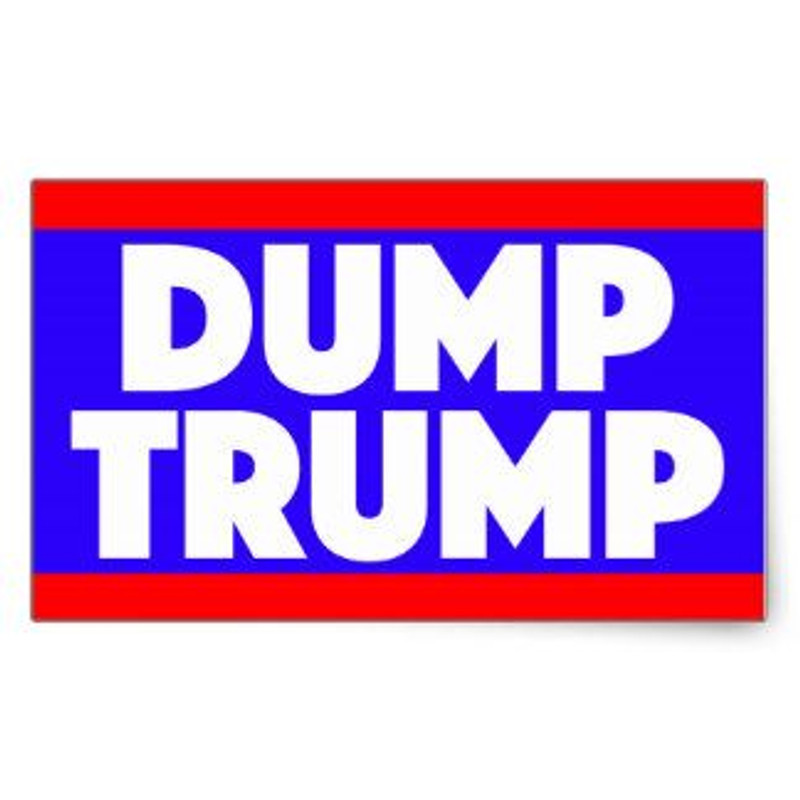 DUMP TRUMP STICKER