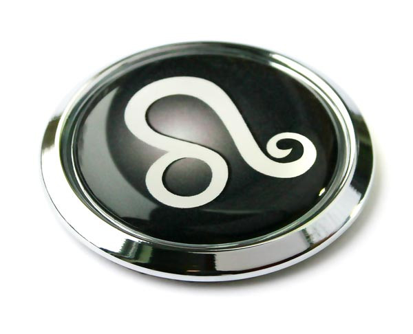 Leo 3D Adhesive Chrome Zodiac Auto Emblem