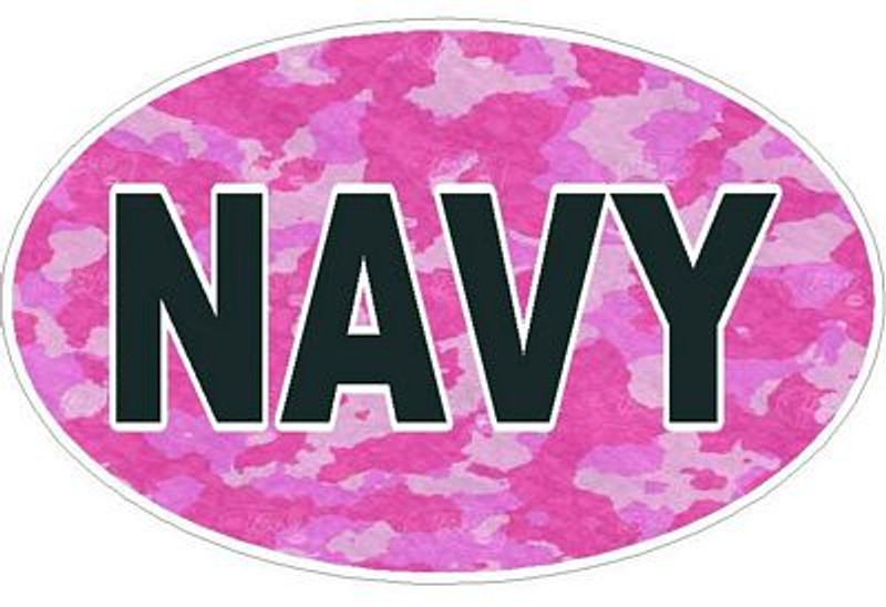 CAMO PINK OVAL NAVY DECALS CAMO PINK OVAL NAVY DECALS