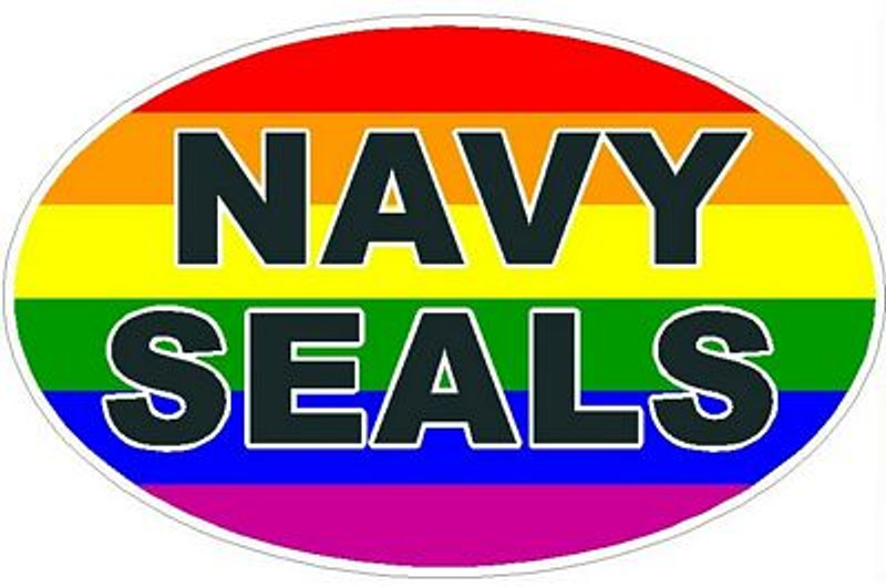 FLAG GAY OVAL NACY SEALS DECAL FLAG GAY OVAL NACY SEALS DECAL