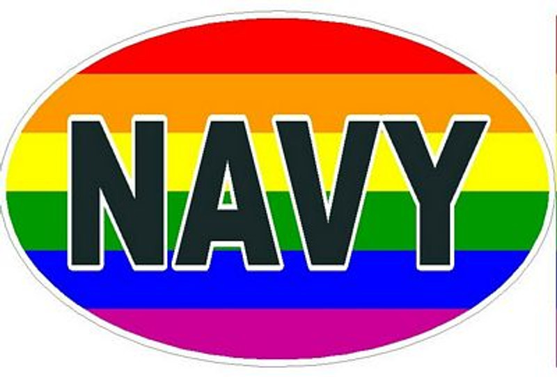 FLAG GAY OVAL NAVY DECAL FLAG GAY OVAL NAVY DECAL