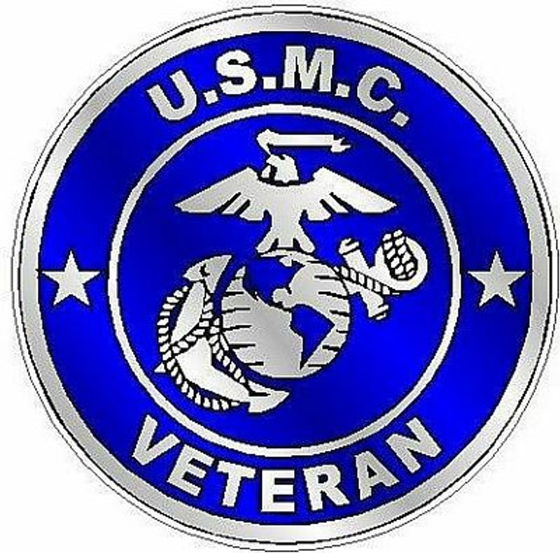 MARINE CORPS VETERAN blue MARINE CORPS VETERAN blue