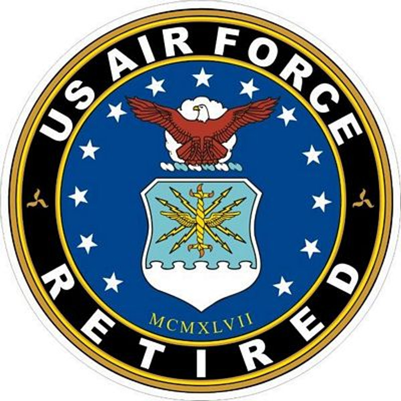 us air force retired STICKER us air force retired STICKER