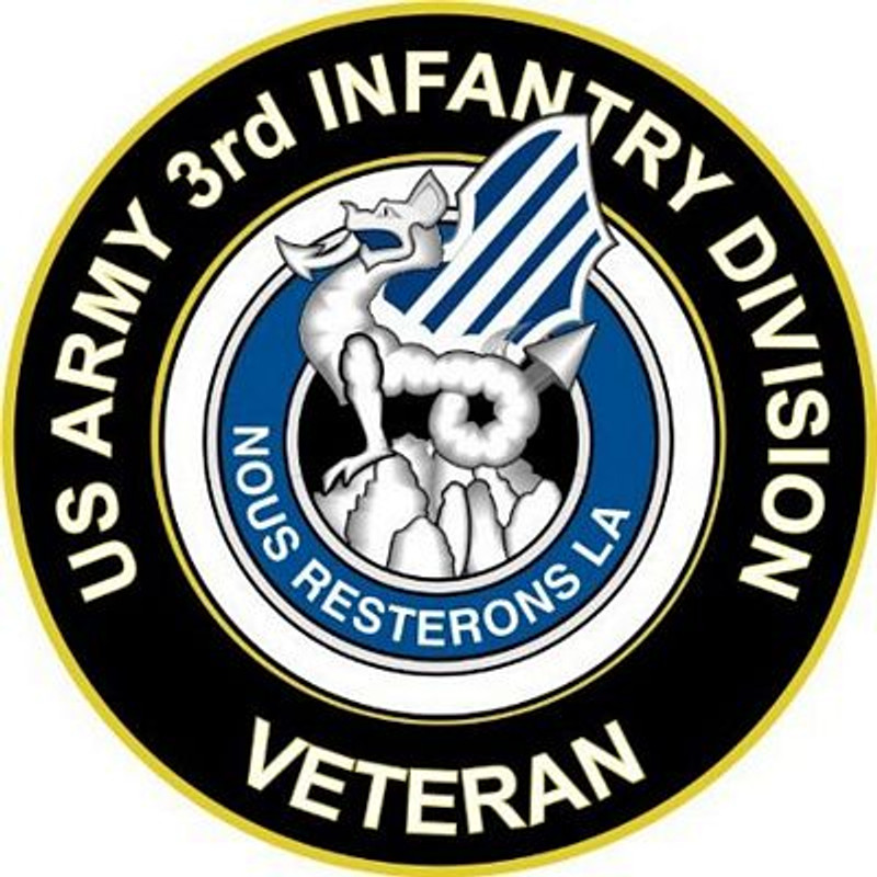 us army 3rd infantry division veteran sticker us army 3rd infantry division veteran sticker
