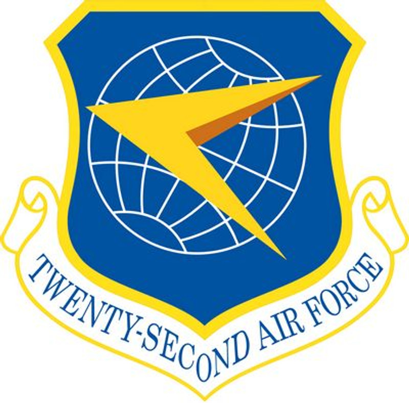 22nd air force squad sticker