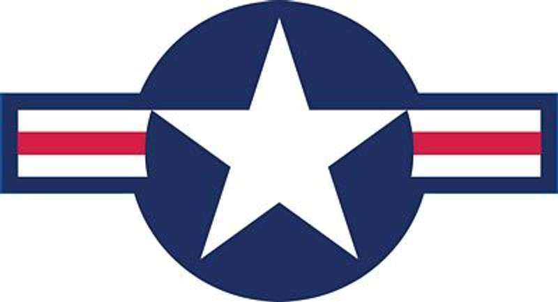 AIR FORCE STAR AND STRIPES LOGO STICKER AIR FORCE STAR AND STRIPES LOGO STICKER