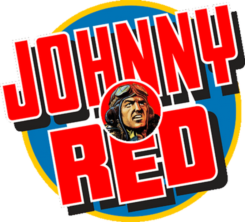 johnny red logo Military Sticker