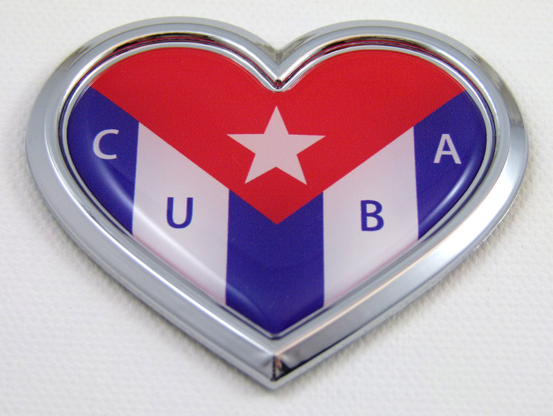 UBA Heart 3D Adhesive Chrome Emblem