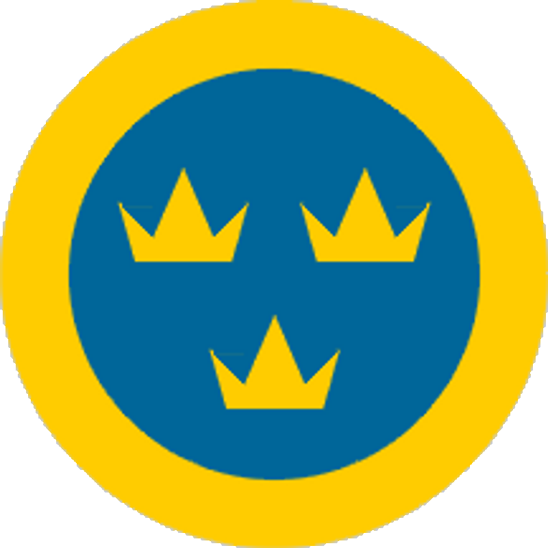 Swedish Air Force Round Sticker Swedish Air Force Round Sticker