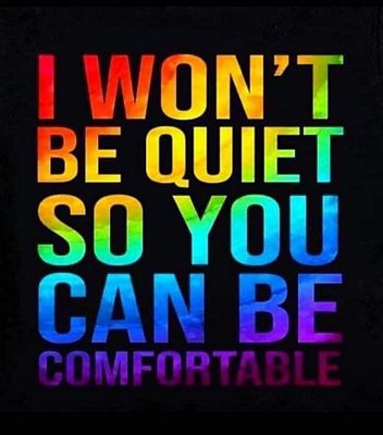LGBTQ I WONT BE QUIET STICKER