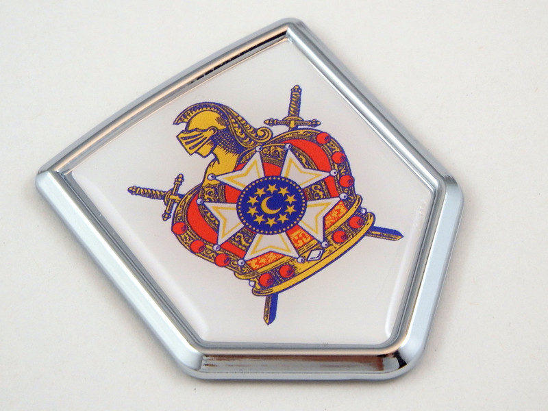 De Moley shield 3D CREST Chrome Emblem