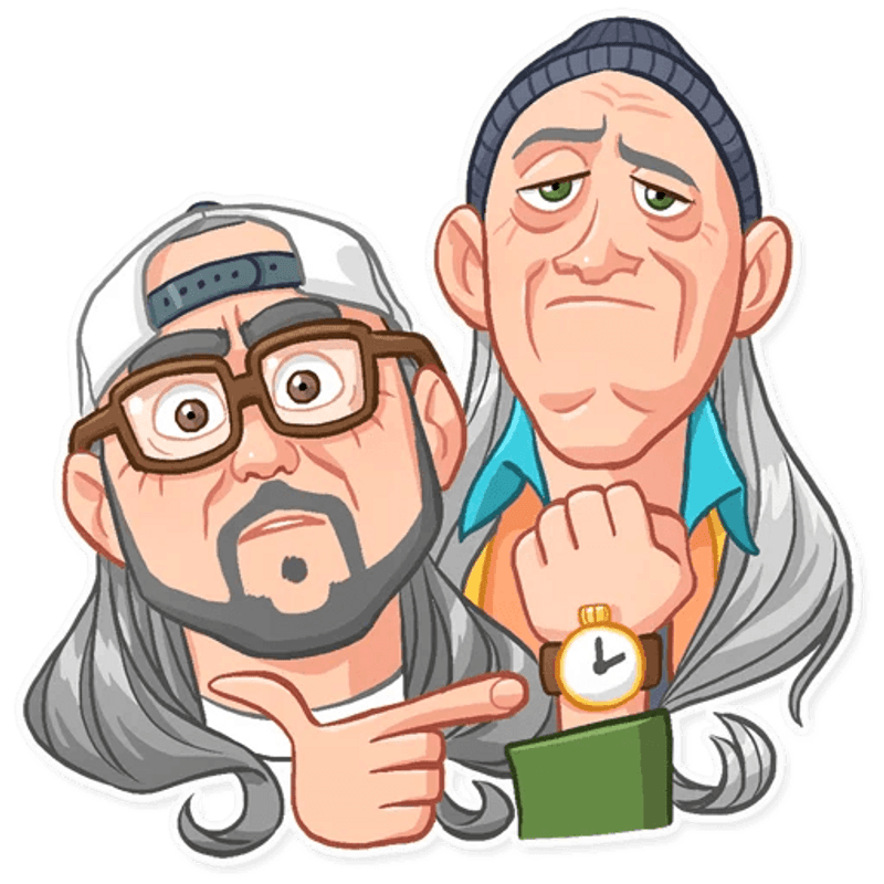 jay and silent bob funny cartoon wall sticker 24 jay and silent bob funny cartoon wall sticker 24