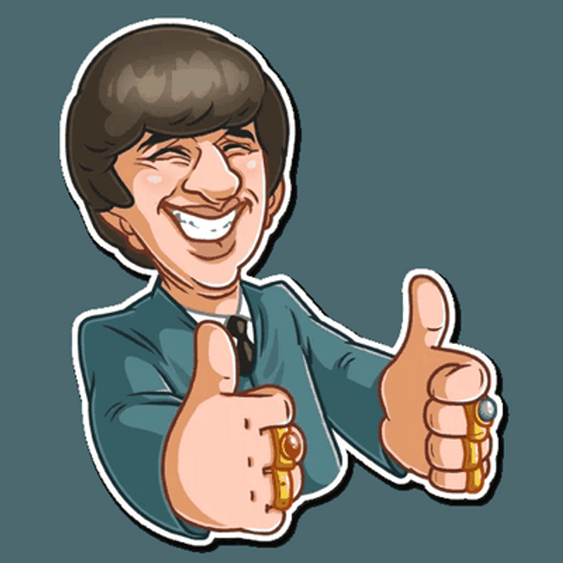 beatles music group sticker 2