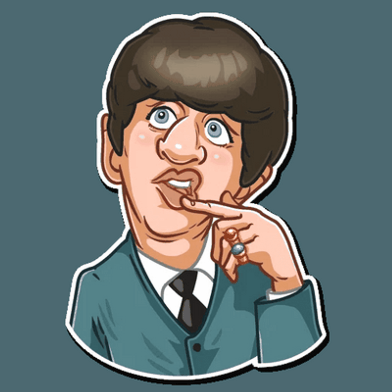 beatles music group sticker 9