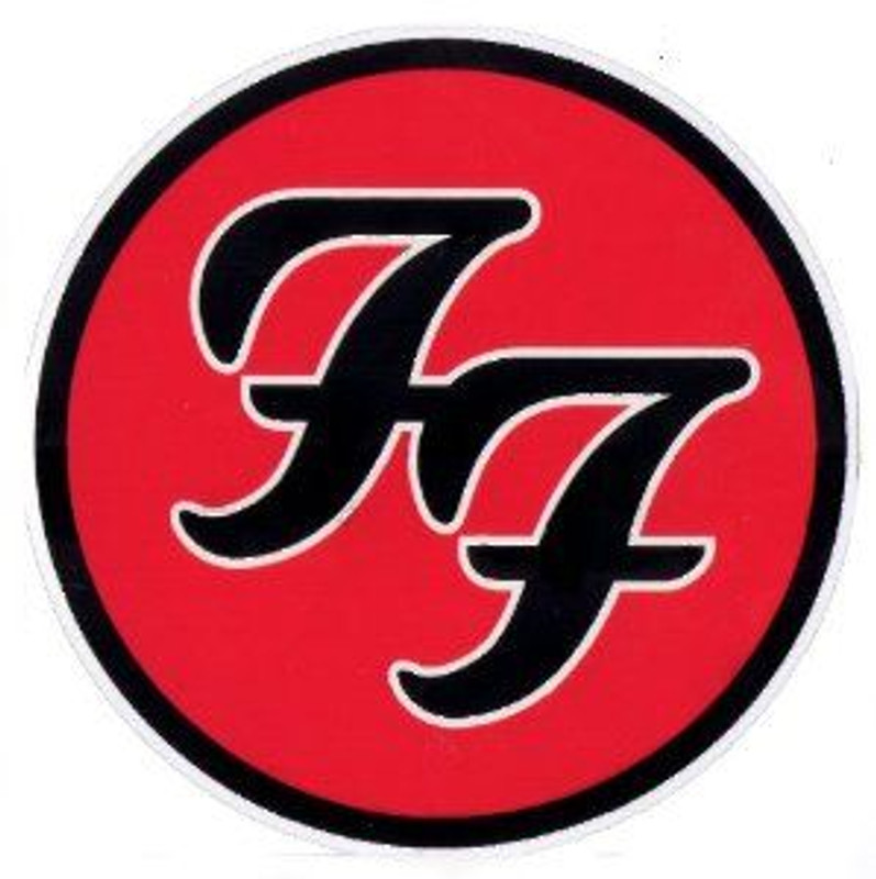 FOO FIGHTERS COLOR LOGO STICKER