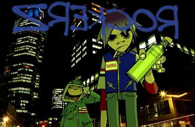 Gorillaz Color Band Sticker