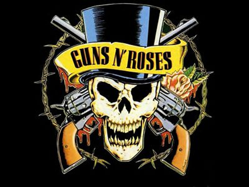 Guns N Roses 3 Color Band Sticker