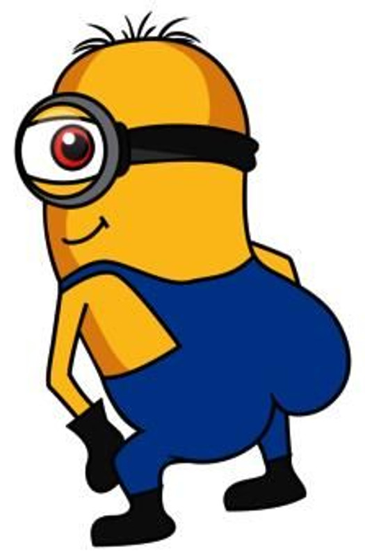 Minion Ass Funny Sticker