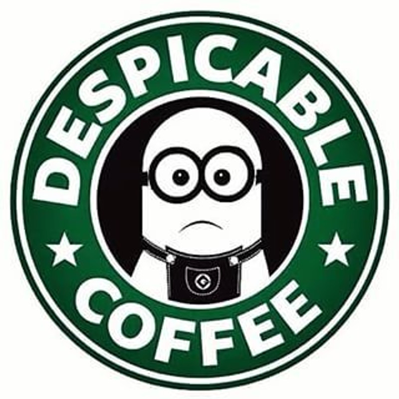 Minion Coffee Sticker