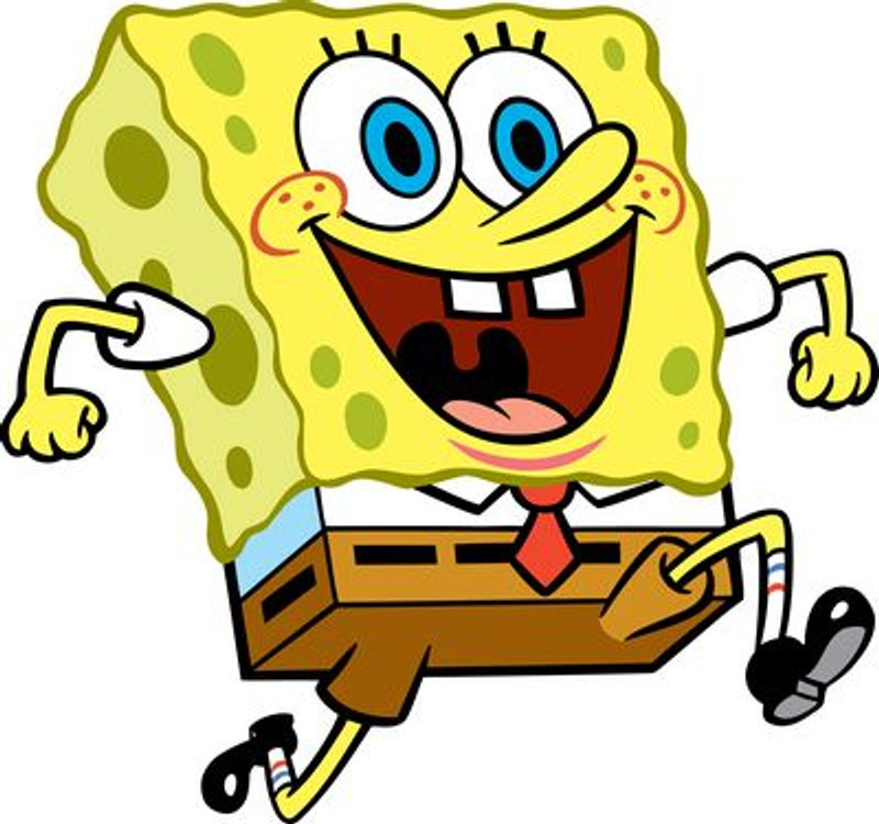 spongebob spongebob squarepants running sticker