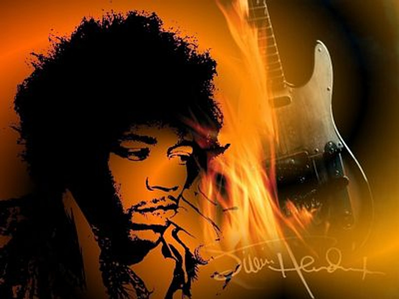 Jimi Hendrix Photo Decal 5
