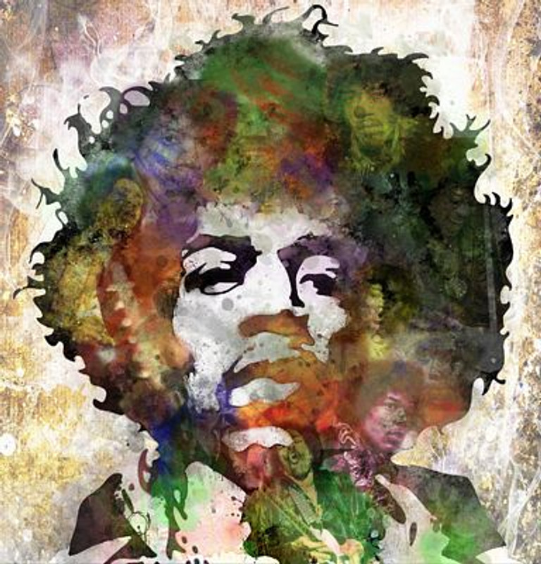 Jimi Hendrix BAND Sticker