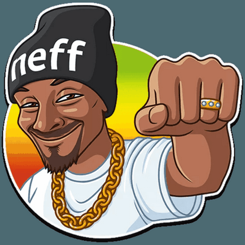 snoop dogg rap rasta king music band window sticker