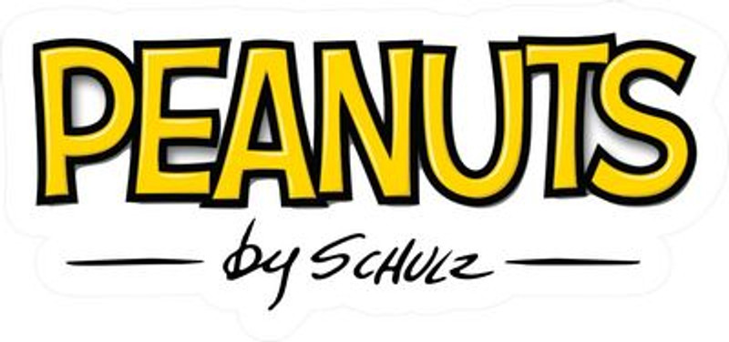 PEANUTS TEXT LOGO STICKER