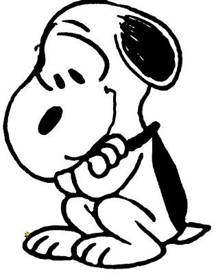 SNOOPY and Woodstock Peanust Gang Sticker 01