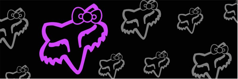 F BOW Logos Purple Rear Window Graphic