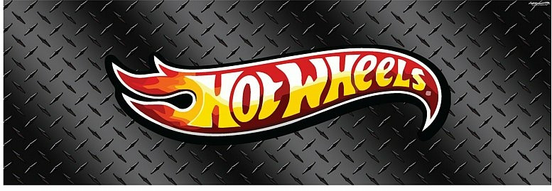 Hot Wheels Diamond Plate See-Thru Graphic Sticker