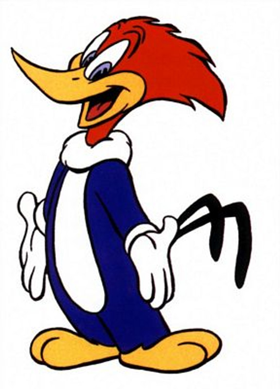 Woody woodpecker original color sticker 66