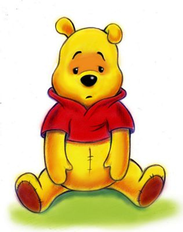 winnie the pooh sad sticker