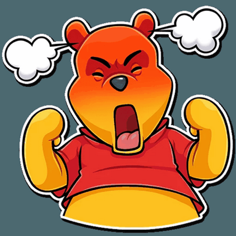 Winnie the Pooh Funny Cartoon Sticker Decal 09