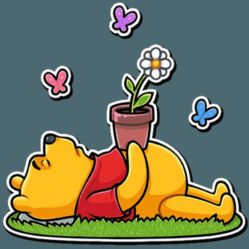 Winnie the Pooh Funny Cartoon Sticker Decal 16