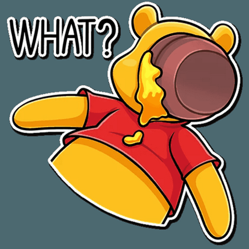 Winnie the Pooh Funny Cartoon Sticker Decal 19